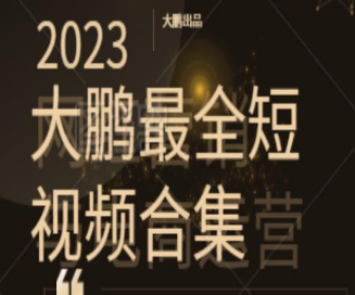 2023大鹏短视频运营最全合集适合0基础小白，短视频潮流热浪等你加入-淘淘网