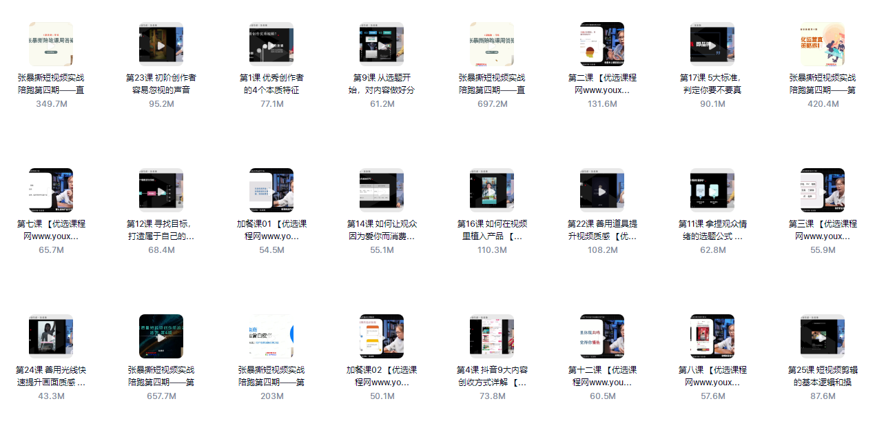 短视频深度实操训练营，张暴撕陪跑训练营第四期全新升级版