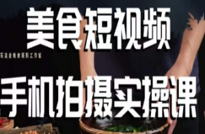 烁石·美食视频手机拍摄实操课，​美食摄影理论、手机拍摄相关设置、剪辑调色、布光原理等内容-淘淘网