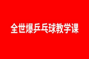 全世爆乒乓专业乒乓球教学课_全世爆乒乓34课时-淘淘网