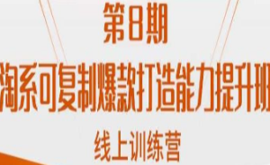 淘系可复制爆款打造能力提升班，这是一套可复制的打爆款标准化流程-淘淘网