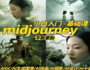 淘不掉学院·midjourney小白入门基础，​AI摄影+AI设计+AI绘画-AIGC作图-淘淘网