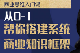 【诞姐】商业思维入门课，从0-1帮你搭建系统商业知识框架-淘淘网