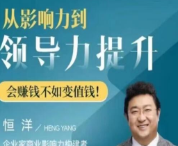 恒洋：从影响力到领导力提升-淘淘网