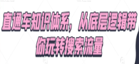 直通车知识体系，从底层逻辑带你玩转搜索流量-淘淘网